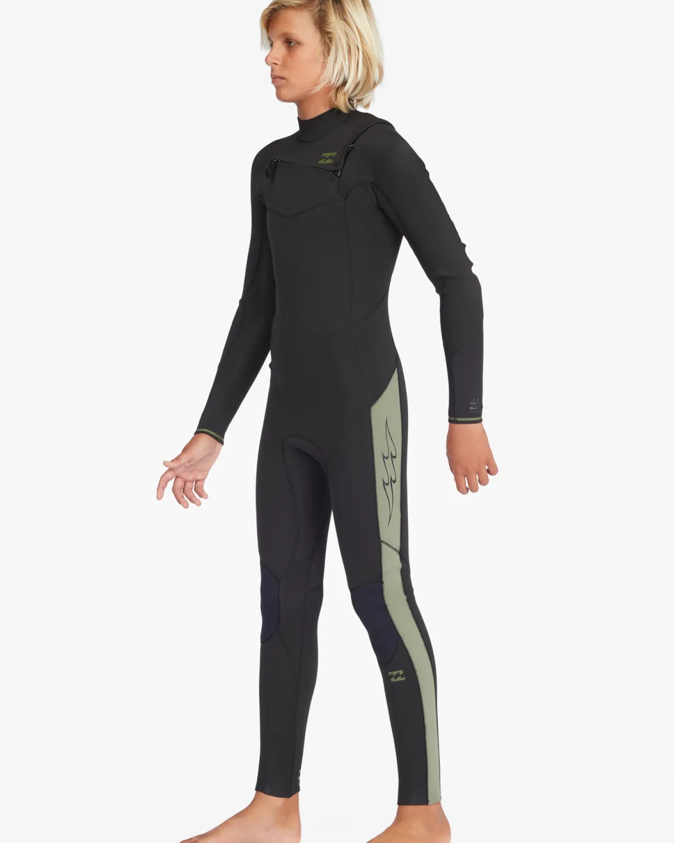 5/4 mm Absolute 2022 - Fato de surf com fecho no peito para Rapazes