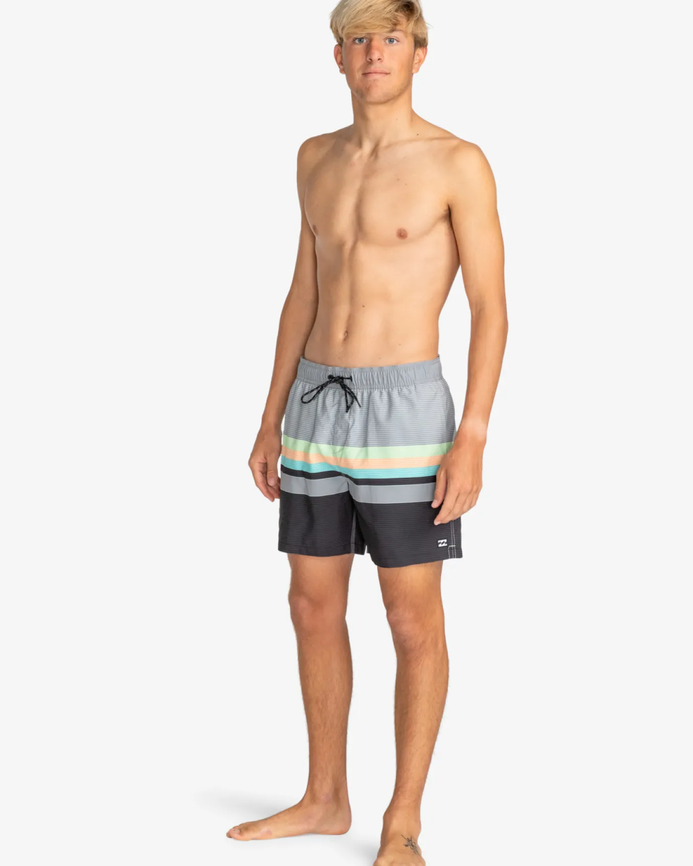 All Day Stripes Layback 16" - Calções de banho para Homem