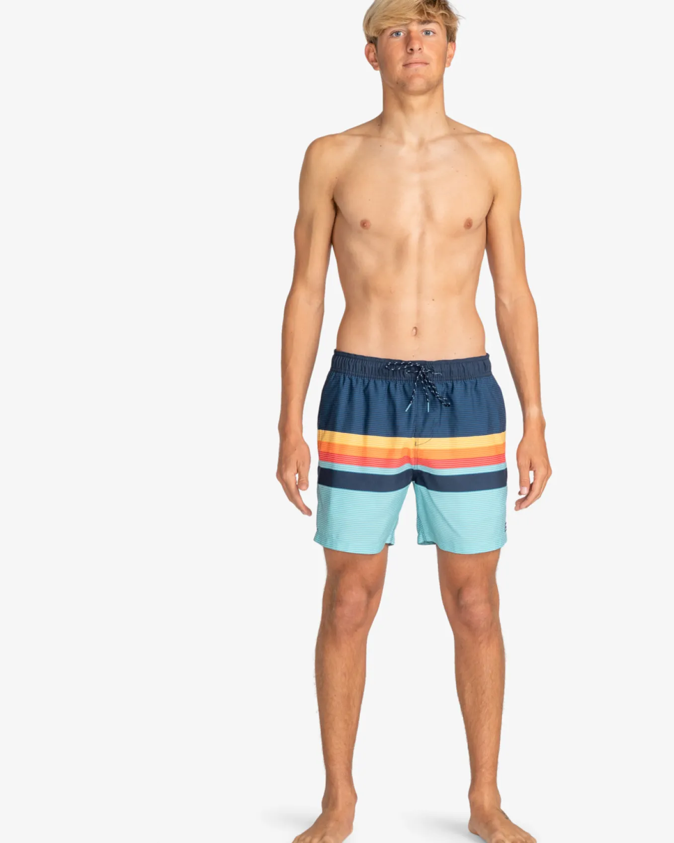 All Day Stripes Layback 16" - Calções de banho para Homem