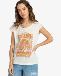 All Night - T-shirt de manga de aba para Mulher