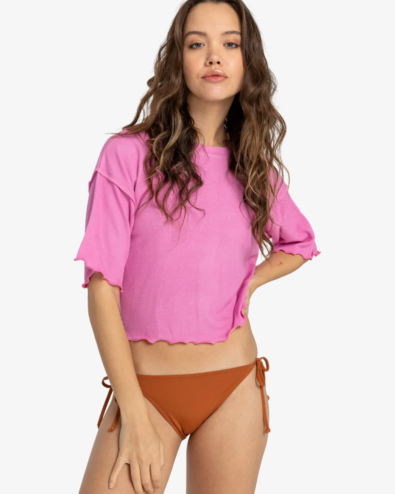Beautiful Morning - Top curto solto para Mulher