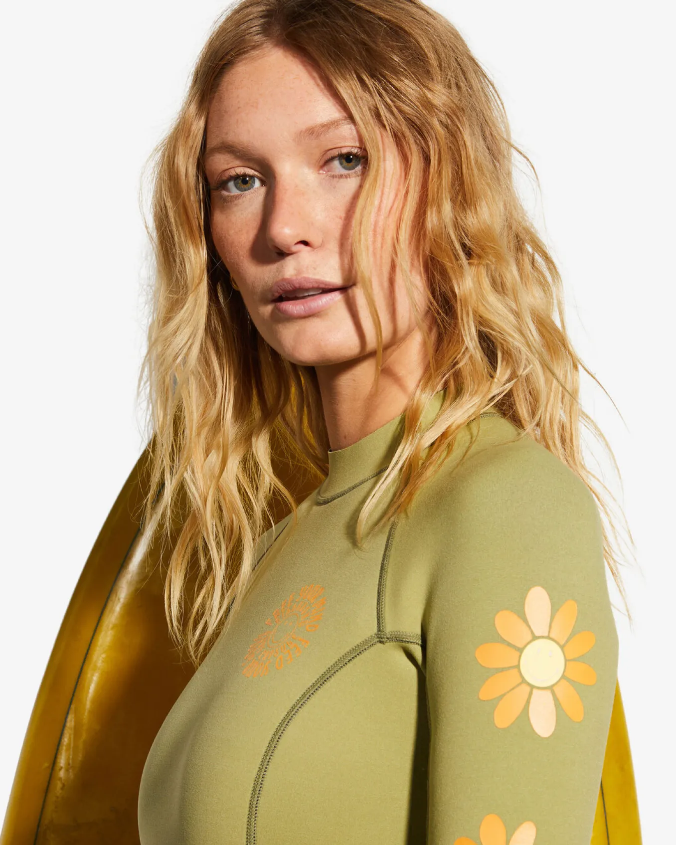 Billabong x Smiley 2/2mm Spring Fever - Fato de surf de calção e manga comprida para Mulher