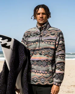 Boundary - Velo com meia gola e meio fecho de correr para Homem