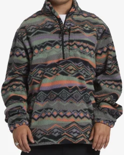Boundary - Velo com meia gola e meio fecho de correr para Homem