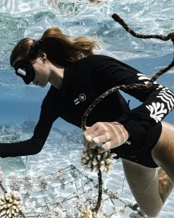 Coral Gardeners - Colete protector com fecho de manga comprida para Mulher