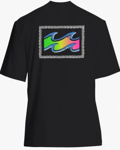 Crayon Wave - T-shirt de surf de manga curta para Homem
