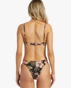 Hooked On Tropics - Cueca de biqu&iacute;ni com cintura descida para Mulher