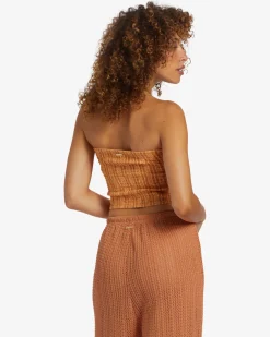 Keep It Simple - Top curto com franzido para Mulher