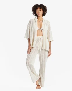 Largo - Vestido camiseiro de praia para Mulher