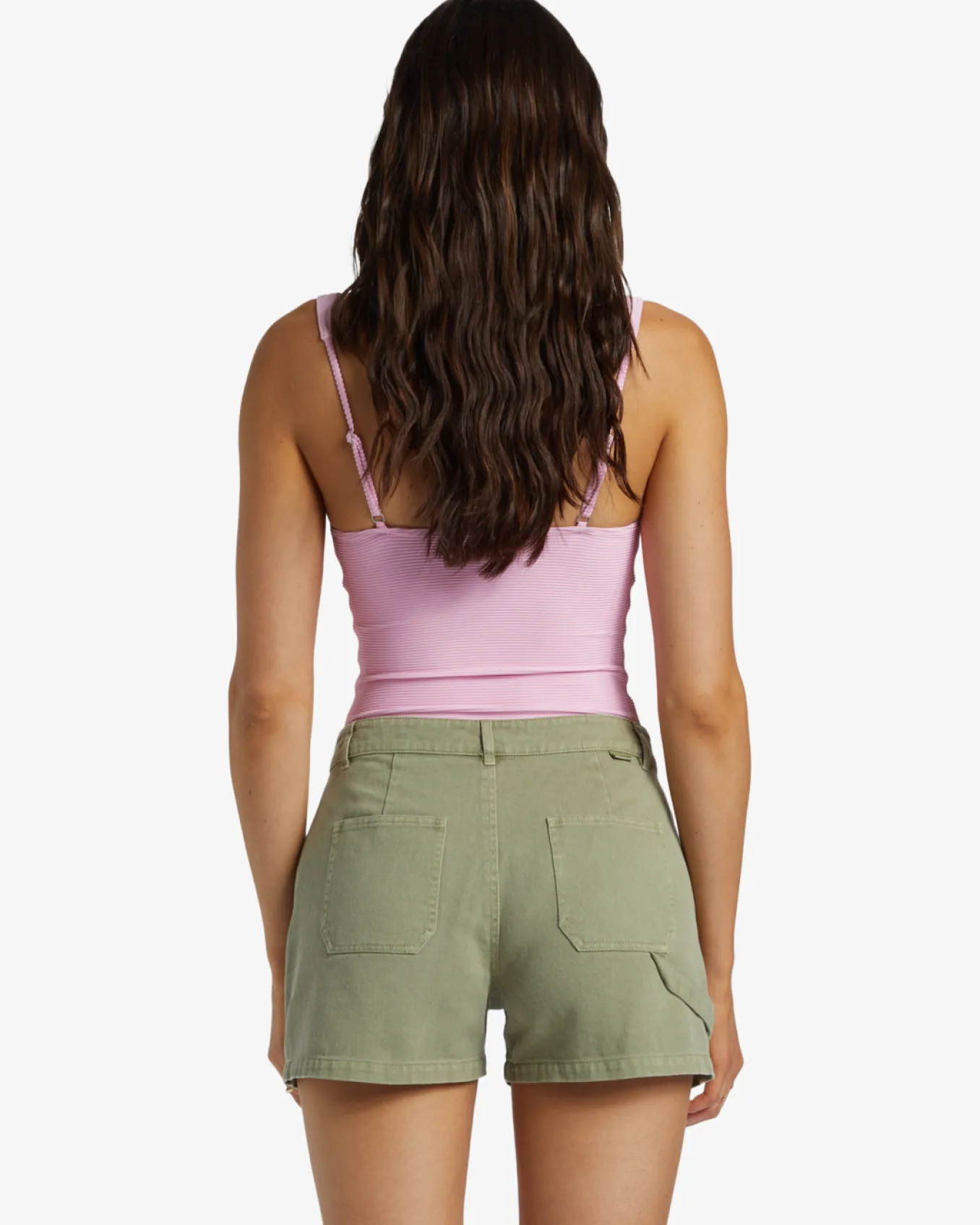 Leia - Calções de ganga de carpinteiro para Mulher