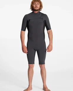2/2mm Absolute 2022 - Body para surf de manga curta, com fecho no peito para Homem