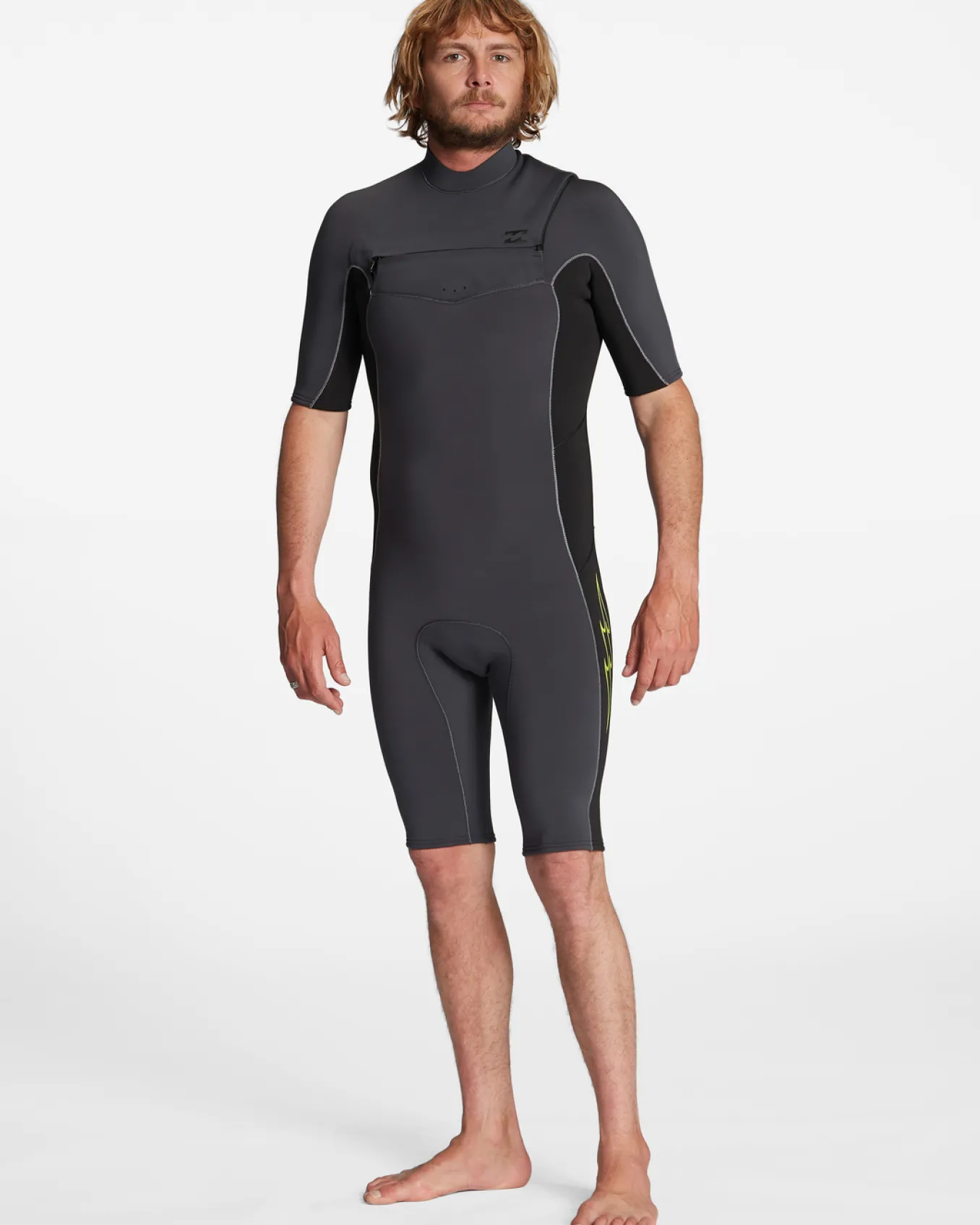 2/2mm Absolute 2022 - Body para surf de manga curta, com fecho no peito para Homem