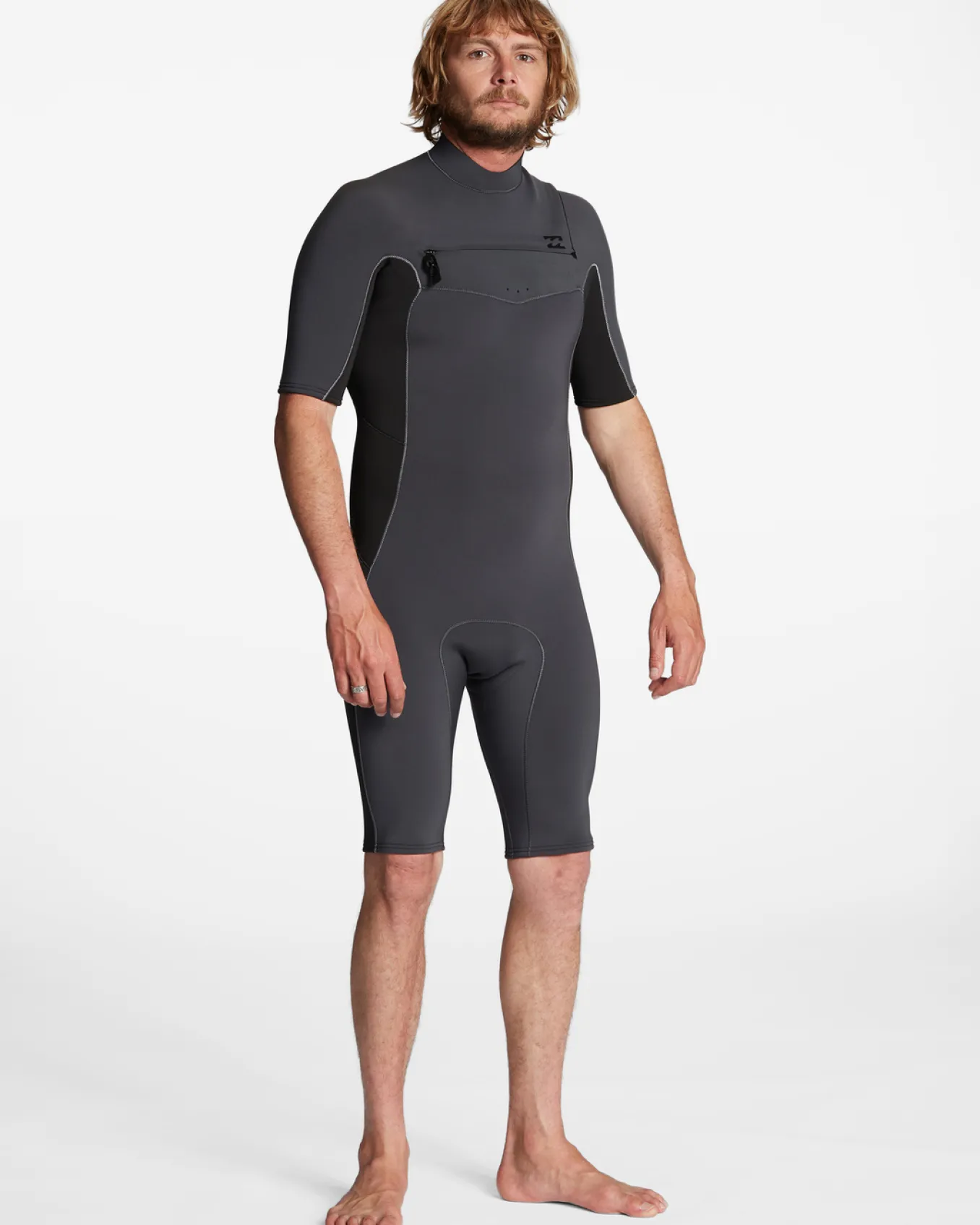 2/2mm Absolute 2022 - Body para surf de manga curta, com fecho no peito para Homem