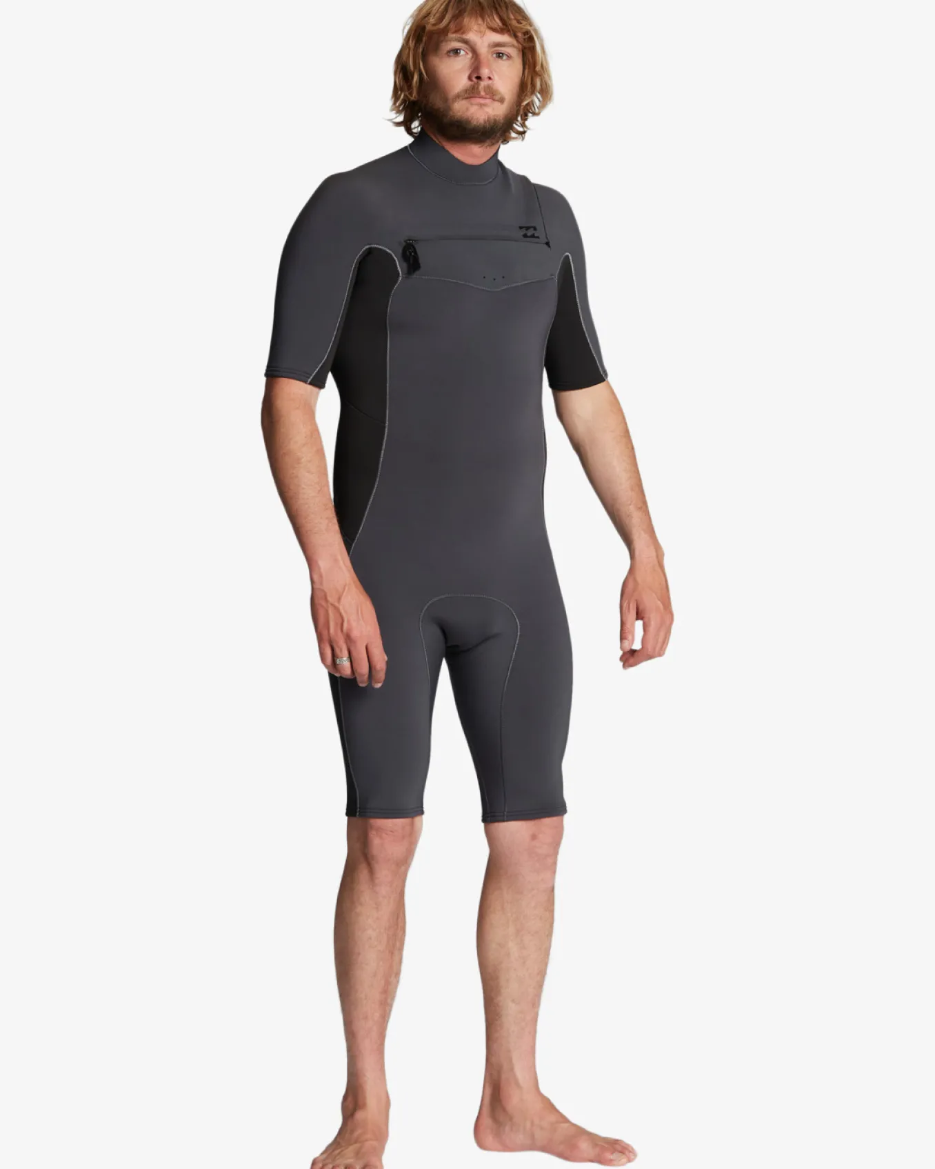 2/2mm Absolute 2022 - Body para surf de manga curta, com fecho no peito para Homem