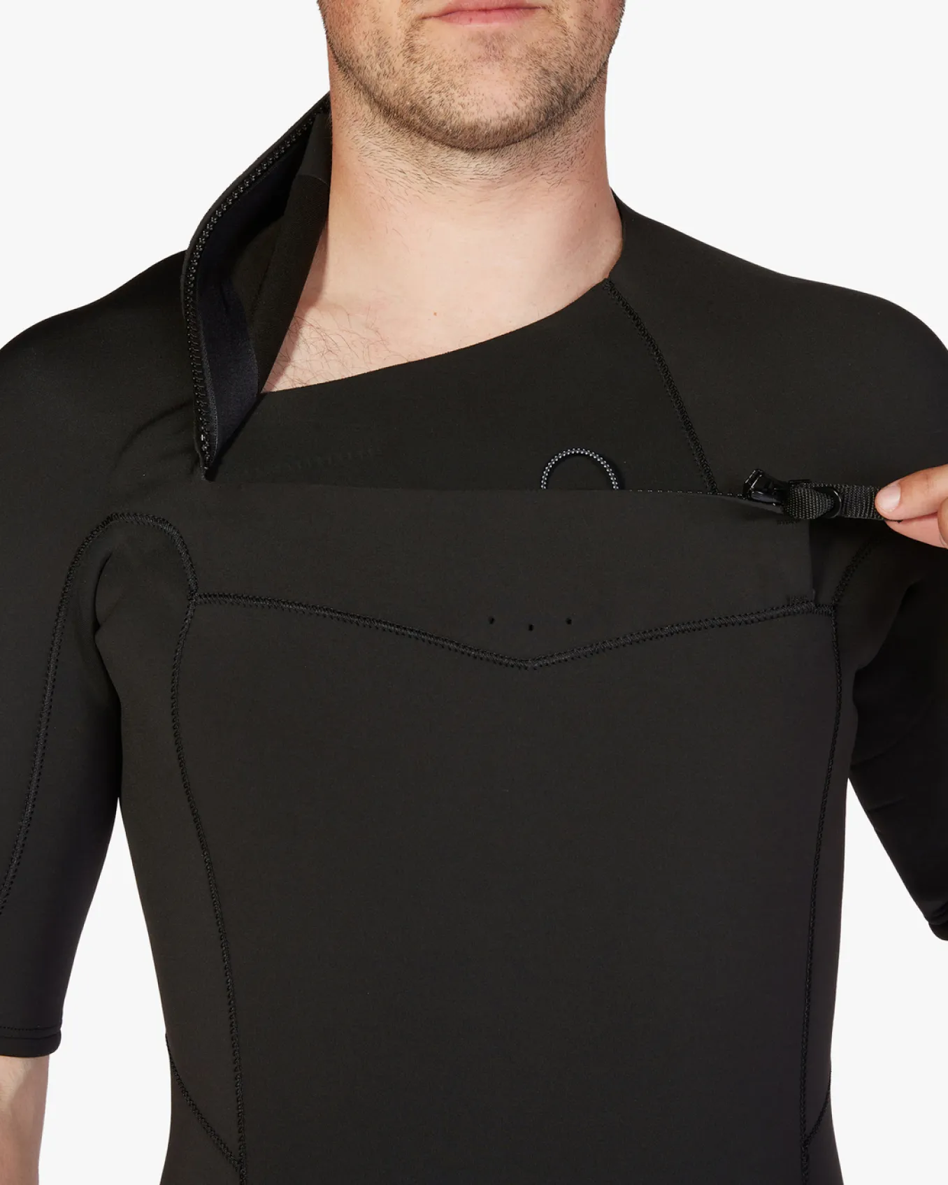 2/2mm Absolute - Body para surf de manga curta, com fecho no peito para Homem