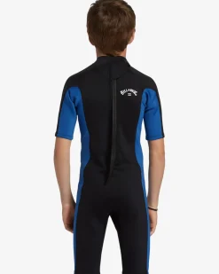 2mm Foil - Back Zip Short Sleeve Springsuit para crian&ccedil;as 4-16