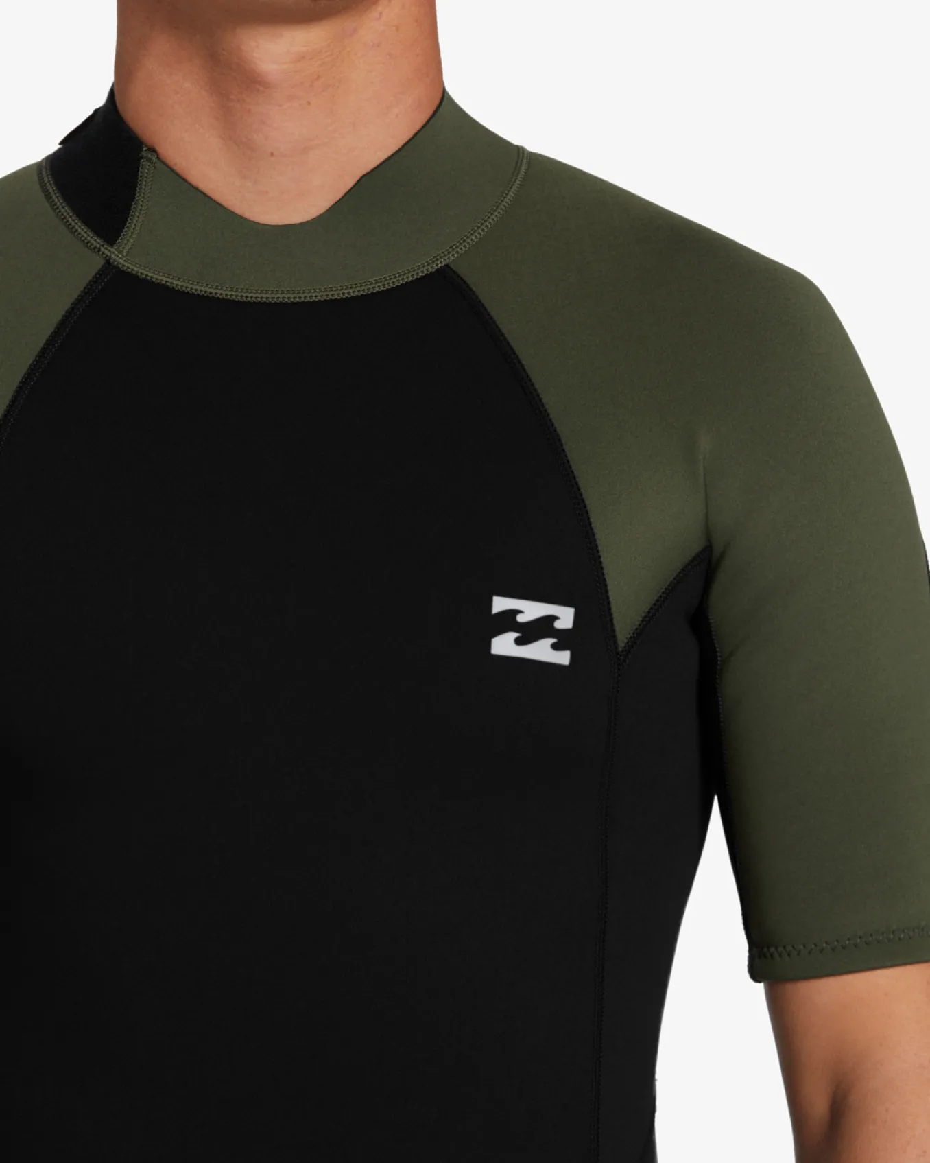 2mm Foil - Back Zip Short Sleeve Springsuit para Homem