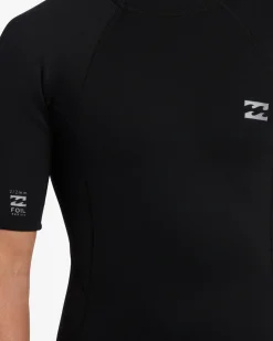 2mm Foil - Back Zip Short Sleeve Springsuit para Homem