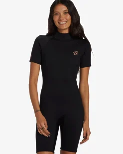 2mm Foil - Fato de surf de manga curta para Mulher