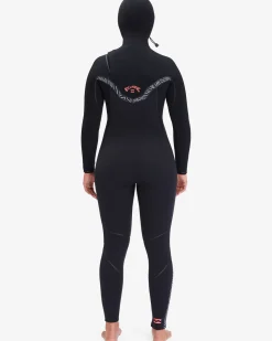 5/4mm Furnace Comp - Fato de surf com fecho no peito e capuz para Mulher