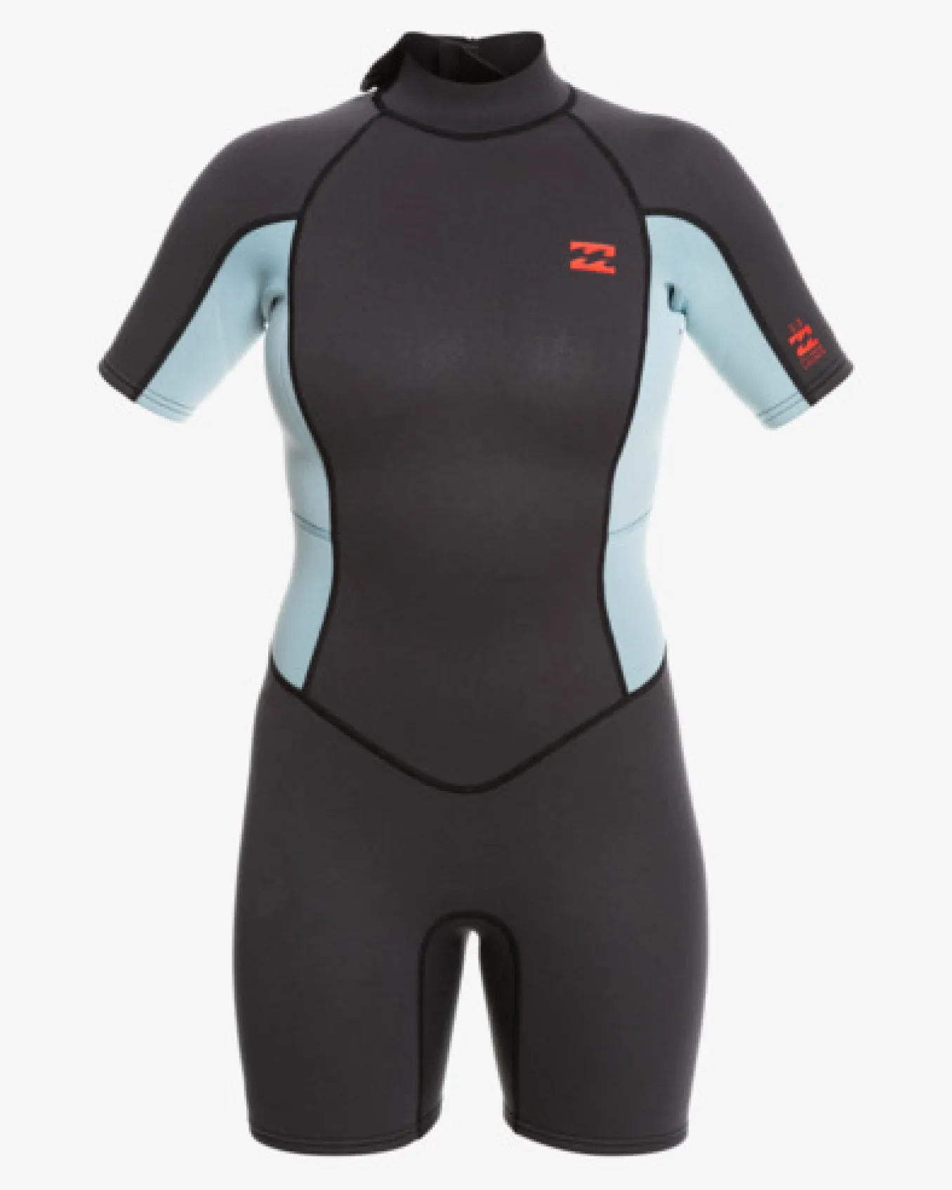 2/2mm Launch - Fato de surf de calção e manga curta com fecho nas costas para Mulher