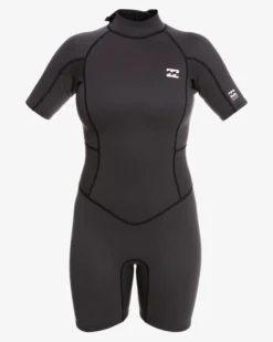 2/2mm Launch - Fato de surf de calção e manga curta com fecho nas costas para Mulher
