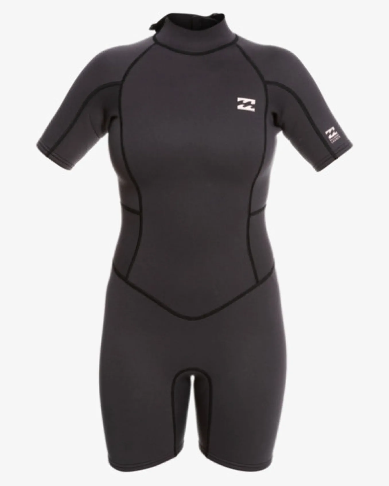 2/2mm Launch - Fato de surf de calção e manga curta com fecho nas costas para Mulher