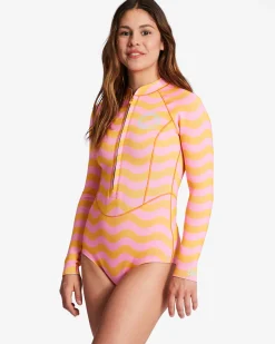 1/1mm Salty Dayz - Fato de surf de calção e manga comprida para Mulher