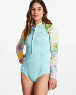 2/2mm Salty Dayz - Fato de surf de calção e manga comprida para Mulher