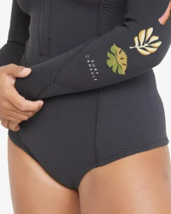 2mm Salty Dayz Natural - Fato de surf de calção e manga comprida para Mulher