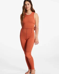 2/2mm Sol Sistah - Fato de surf com calças para mulher para Mulher