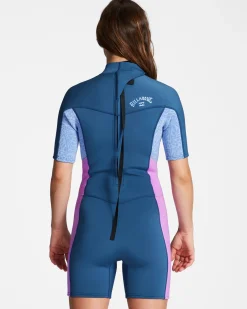 2/2mm Synergy - Body para surf de manga curta, com fecho nas costas para Mulher