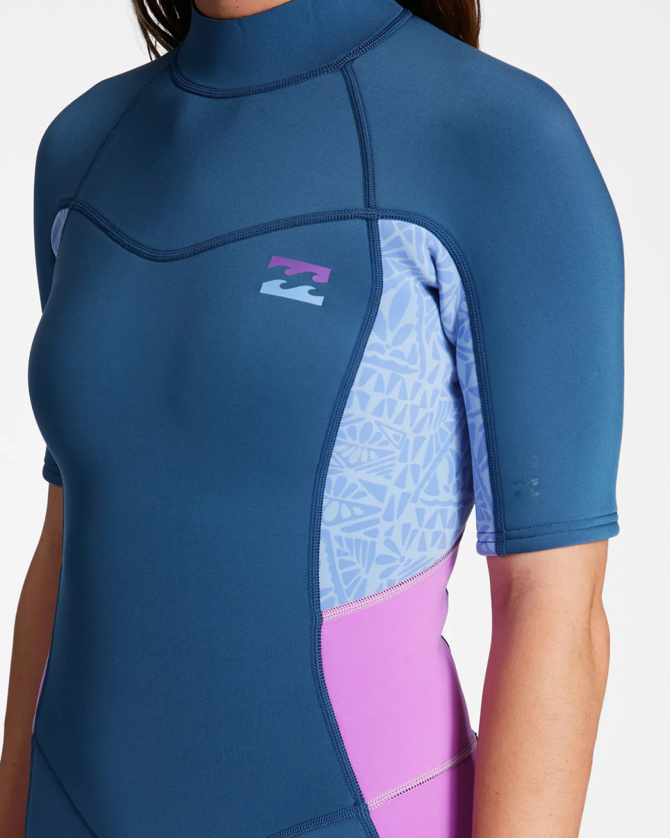 2/2mm Synergy - Body para surf de manga curta, com fecho nas costas para Mulher