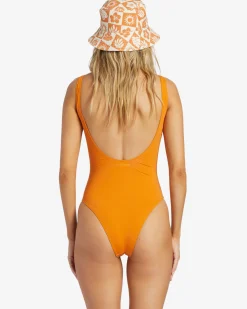 On Island Time - Fato de banho de perna subida para Mulher