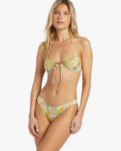 On The Bright Side Tropic - Cueca de biquíni com cintura descida para Mulher