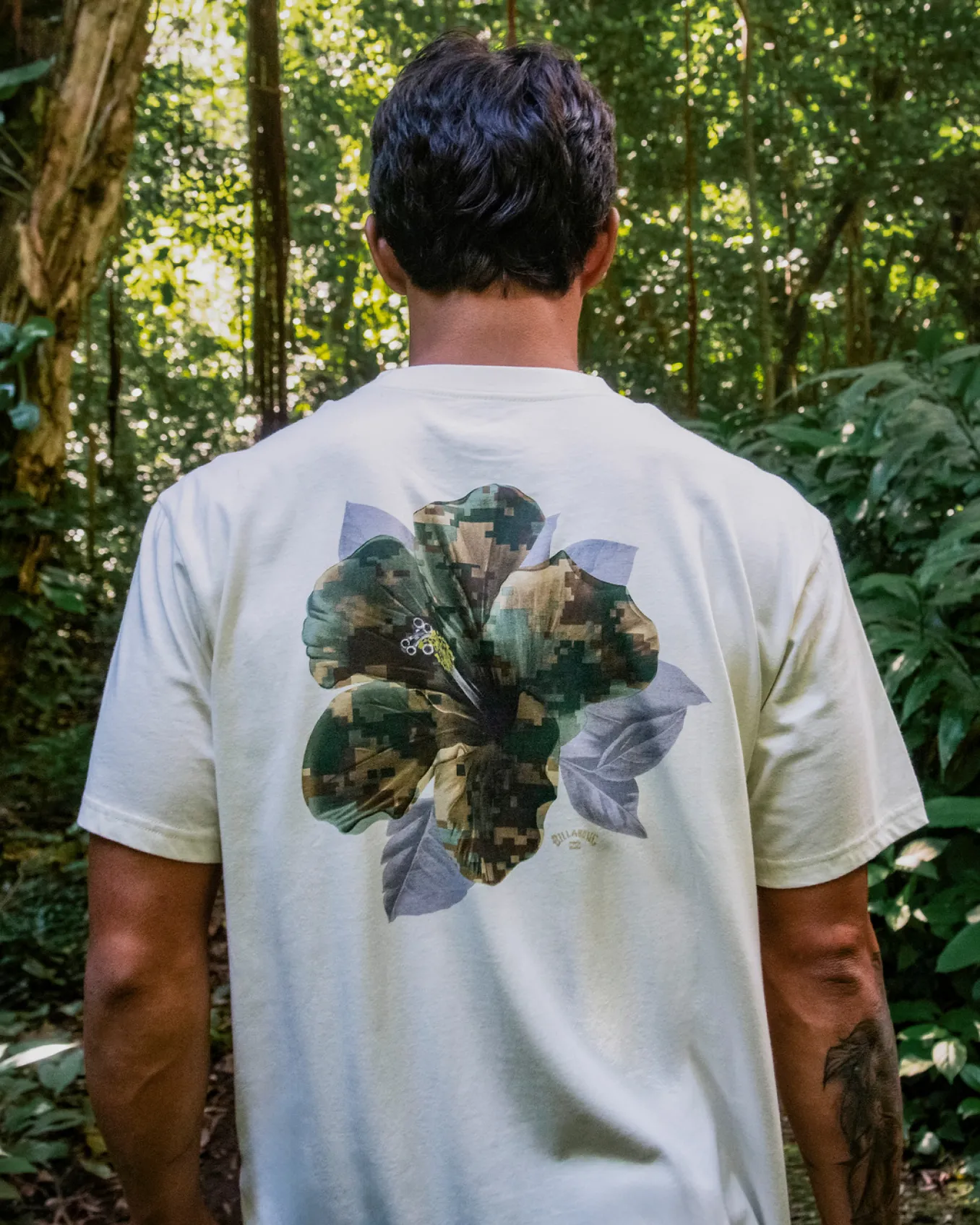 Pupukea Camo - T-shirt de gola redonda para Homem