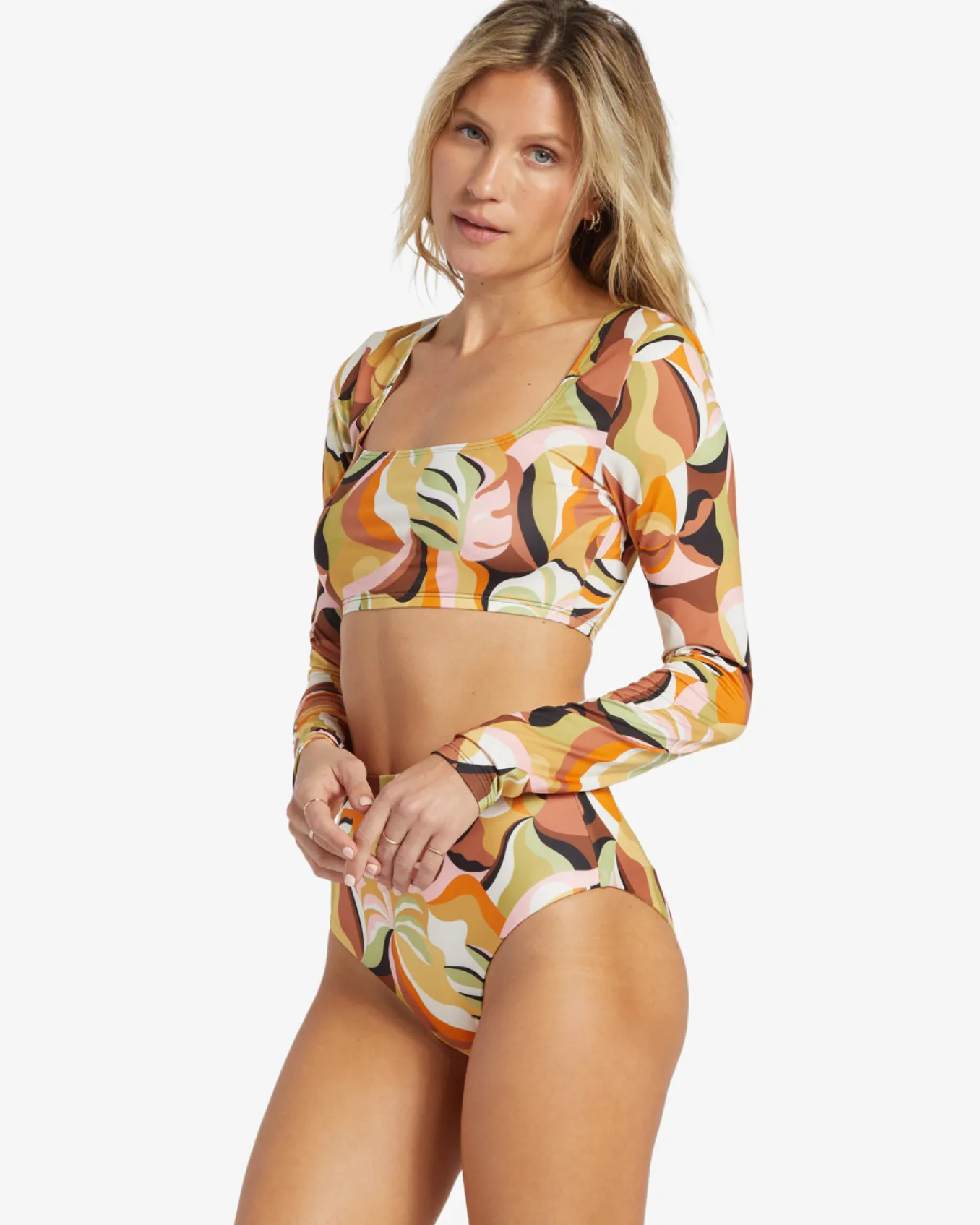 Return To Paradise - Colete protector curto de manga comprida para Mulher