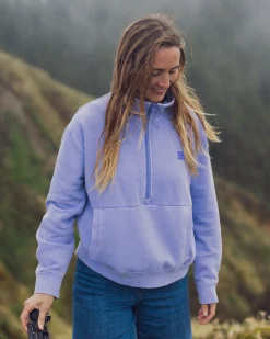 Stay On The Path - Sweatshirt com fecho de correr na gola para Mulher