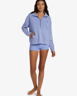 Stay On The Path - Sweatshirt com fecho de correr na gola para Mulher
