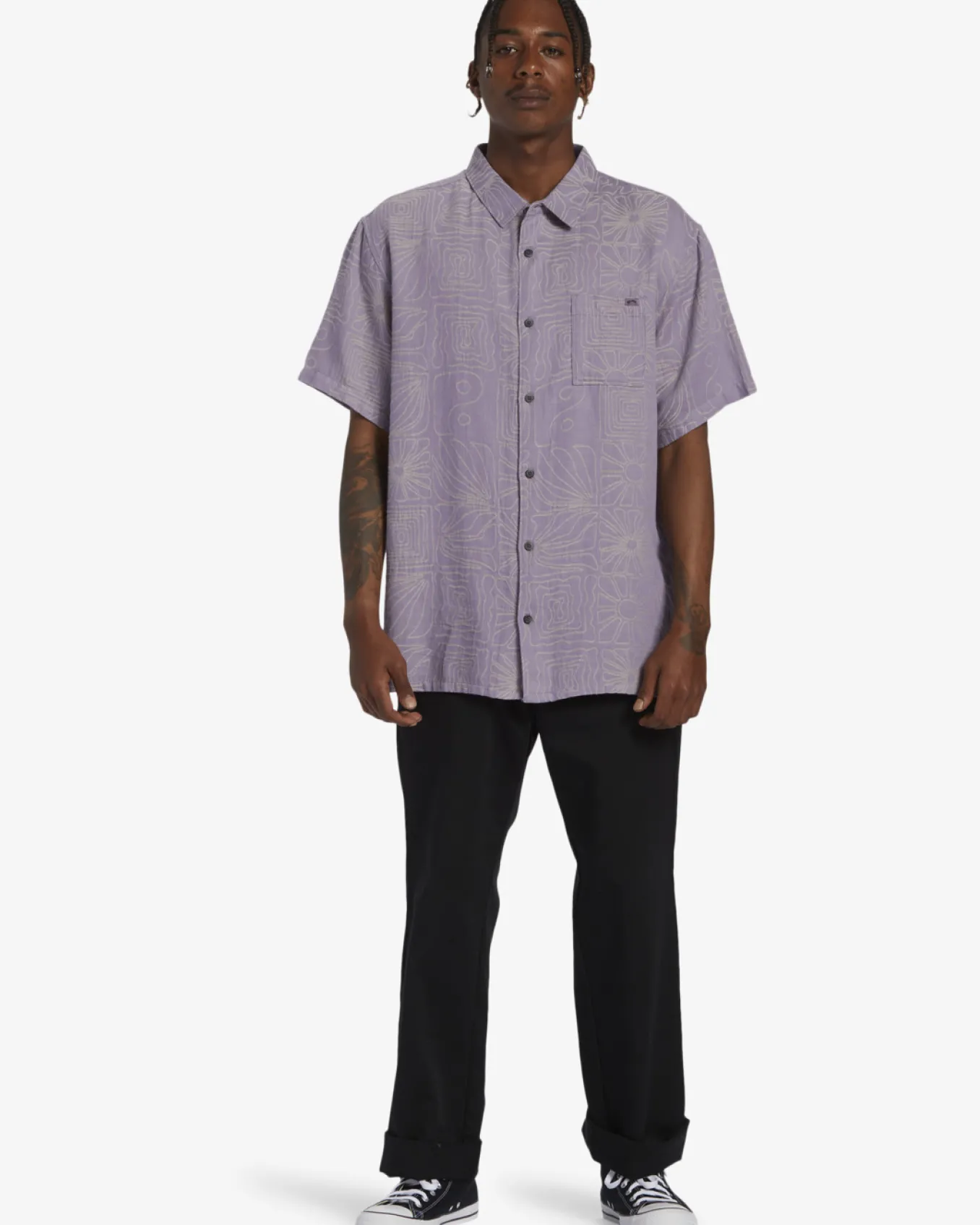 Sundays Jacquard - Camisa de manga curta para Homem