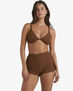 Sunrays Palma - Cueca de biqu&iacute;ni estilo cal&ccedil;&otilde;es curtos para Mulher