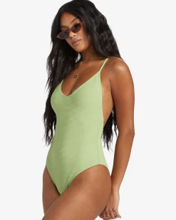 Tanlines Sage - High Leg One-Piece Swimsuit para Mulher