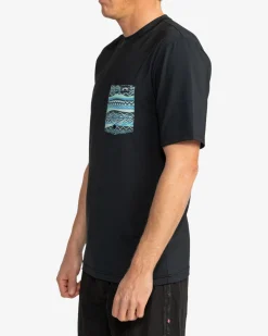 Team Pocket - T-shirt de surf de manga curta com UPF 50 para Homem