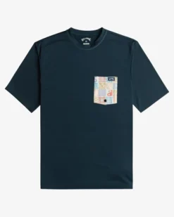 Team Pocket - T-shirt de surf de manga curta com UPF 50 para Homem