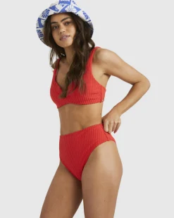 Terry Rib Hi Maui - Parte de baixo de biquíni de cintura subida para Mulher