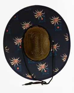 Tides Print - Chapéu estilo nadador-salvador de palhinha para Homem