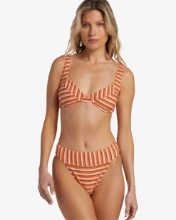 Tides Terry - Mid-Waist Bikini Bottoms para Mulher
