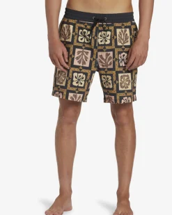 Tiki Reef Layback 17" - Cal&ccedil;&otilde;es de banho para Homem