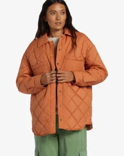 Transport Shacket - Sobrecamisa com frente de mola para Mulher