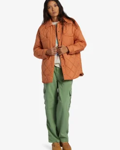 Transport Shacket - Sobrecamisa com frente de mola para Mulher
